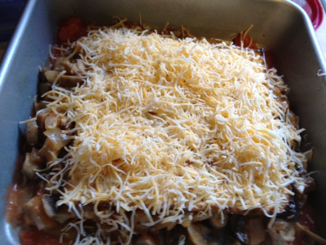 Mushroom matzoh lasagna 5