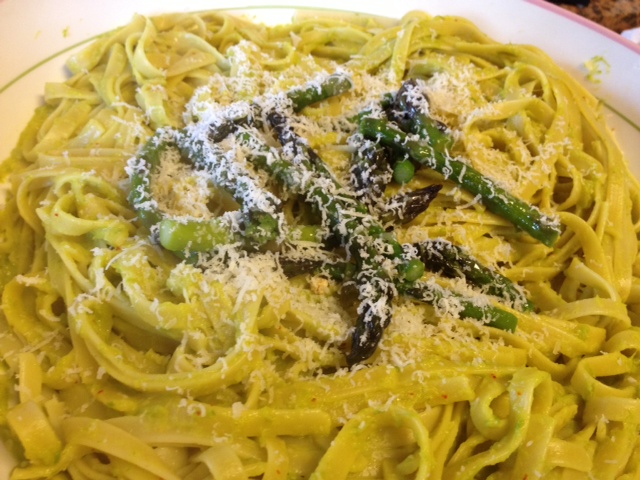asparagus & saffron fetuccini 7