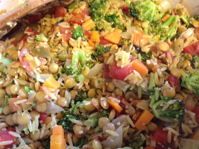 Lemony Lentil, Orzo & Broccoli 3