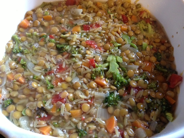 Lemony Lentil, Orzo & Broccoli 4