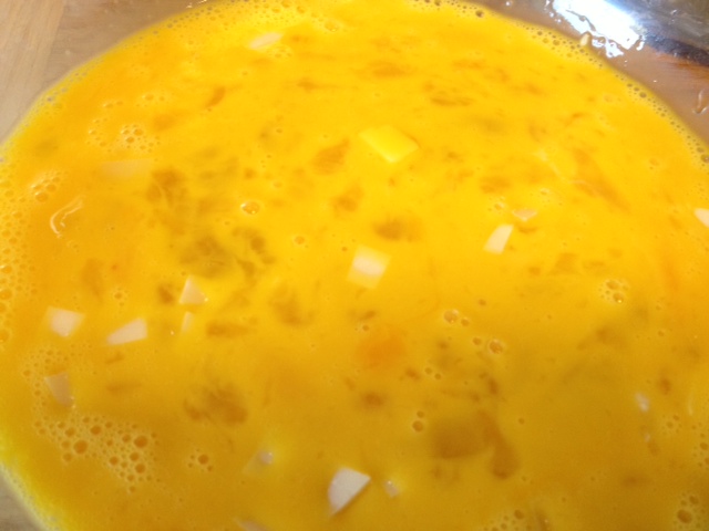 potato & cheese scrambled omelet2