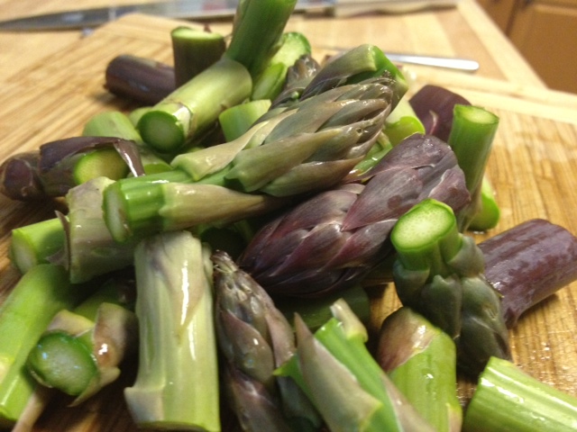 Pasta with Asparagus, Peas and Pesto 2